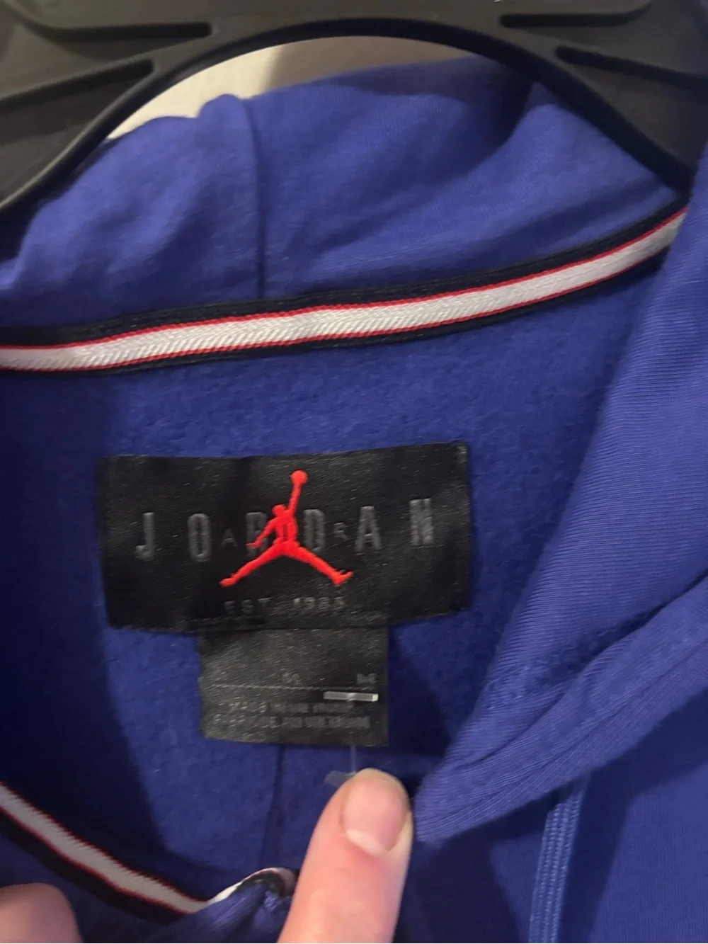 NWT Jordan Royal Blue Full-Zip Hoodie with White Jumpman